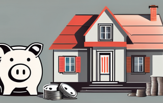 A house under renovation with visible tools and materials