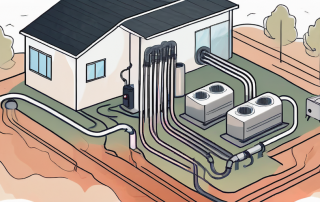 A heating system being powered by geothermal energy