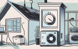 A smart meter being installed in a home environment