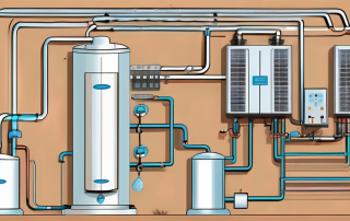 A water-to-water heat pump system