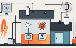 A netatmo smart thermostat connected to a heating system
