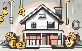 A house with a large key next to it