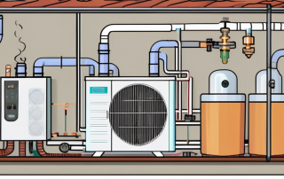 A warm water air heat pump