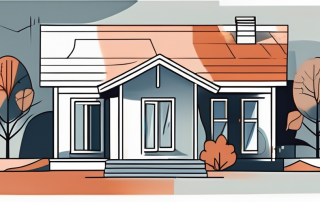 A house with a surrounding plot of land