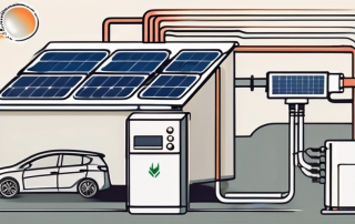 A heat pump and solar thermal panels working together