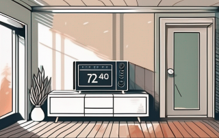 A thermostat set at an optimal temperature