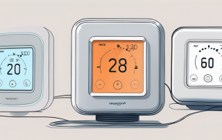 Several different types of smart thermostats