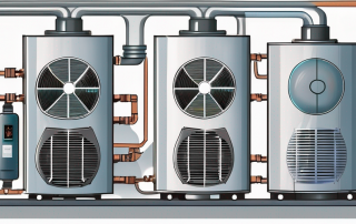 Three different types of air-water heat pumps