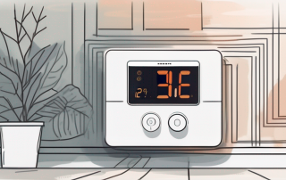 A smart thermostat connected to a floor heating system