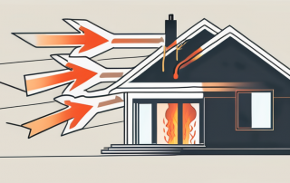 A house with visible heat waves emanating from it