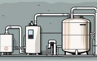 A heat pump system connected to a water tank