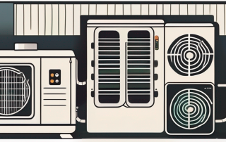 A heat pump and a gas heater side by side