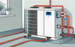 A heat pump connected to underfloor heating