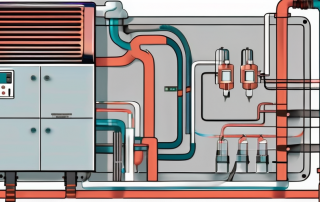 A heat pump heating system