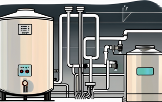 A heat pump and a buffer storage tank