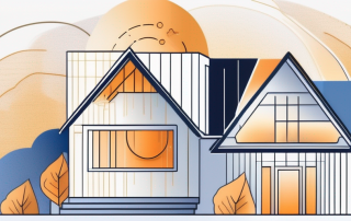 A house with visible insulation layers
