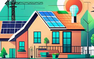 A house being renovated with energy-saving materials