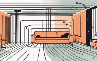A heating system dispersing warm air in a room