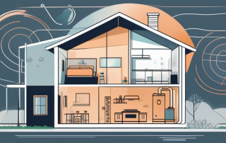 A modern house with visible heating system