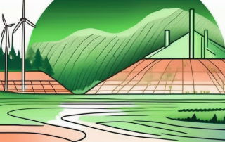 The earth's layers with visible heat emanating from the core