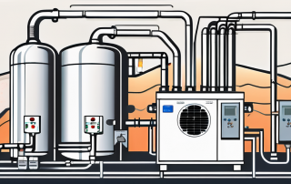 A solar thermal system and a heat pump