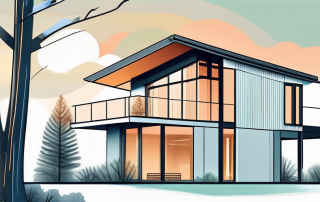 A modern house in the scenic bavarian landscape