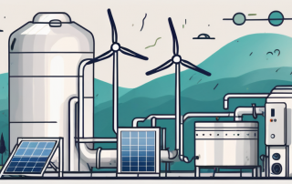 A modern pellet heating system with a futuristic touch