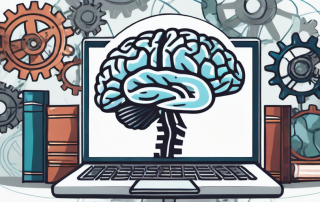 A brain intertwined with gears