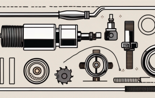 A stuck heating valve with visible internal components