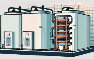 An ice storage heating system