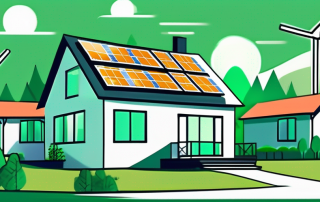 A house with solar panels on the roof