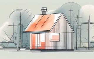 A house with a visible heating system