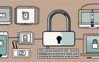 A digital lock being unlocked