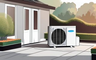 A ground source heat pump system with its components