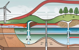 A cross-section of the earth