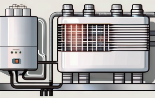 An air heat pump heating system