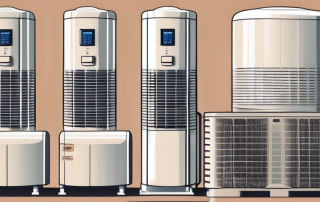 A functioning heat pump system