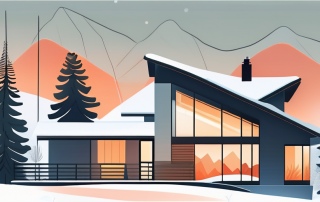 A modern house with a visible heat pump system