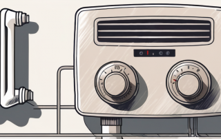 A radiator thermostat with a visible lock mechanism