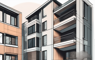 A multi-family house with eight distinct apartments