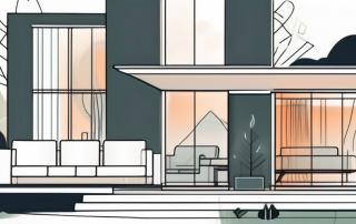 A modern house with a visible heating system