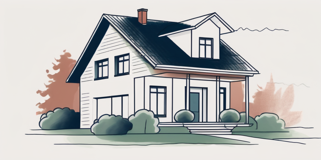 A house with a sold sign in the front yard