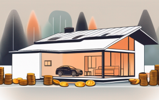 A modern house with a visible heating system