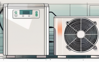 A heat pump with a checklist next to it