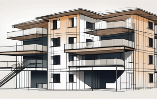 A multi-family house under construction