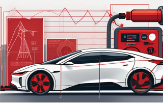 An evu (electric vehicle utility) device with a large red "prohibited" sign over it