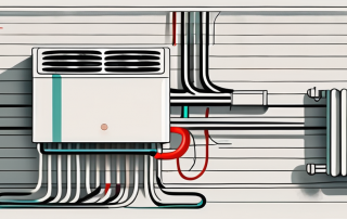 A heat pump connected to a radiator