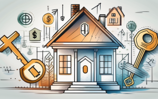 A house with a large