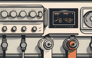 A thermostat being replaced on a heating system