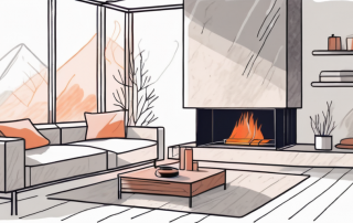 A cozy room with a modern heating system